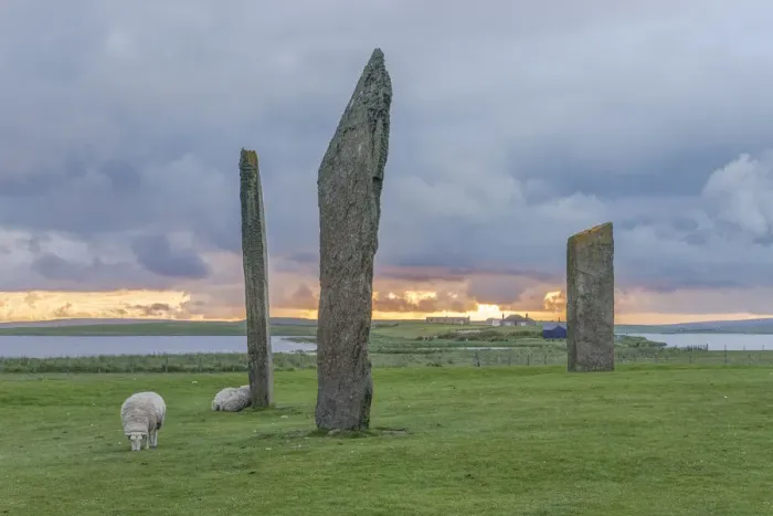 Framed Print : Stones of Stenness, Orkney Island, Scotland, UK Framed Print : Stones of Stenness, Orkney Island, Scotland, UK