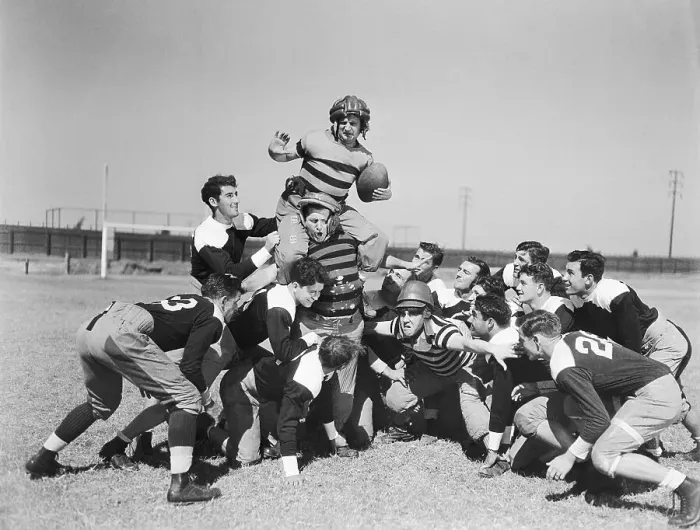 Framed Print : Three Stooges Playing Football Framed Print : Three Stooges Playing Football