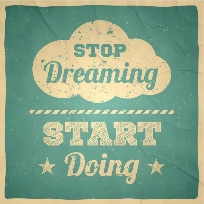 Framed Print : Stop dreaming start doing - Vintage Background Framed Print : Stop dreaming start doing - Vintage Background