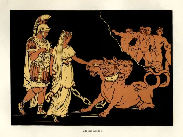 Framed Print : Stories from Virgil - Cerberus Framed Print : Stories from Virgil - Cerberus