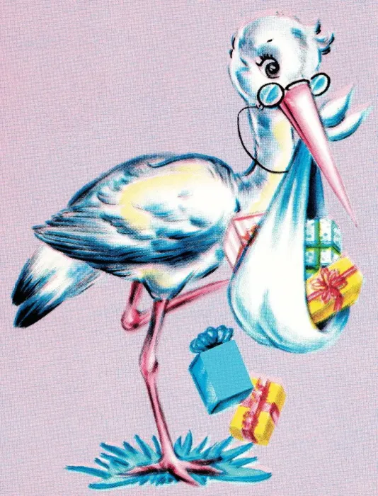 Framed Print : Stork delivery
