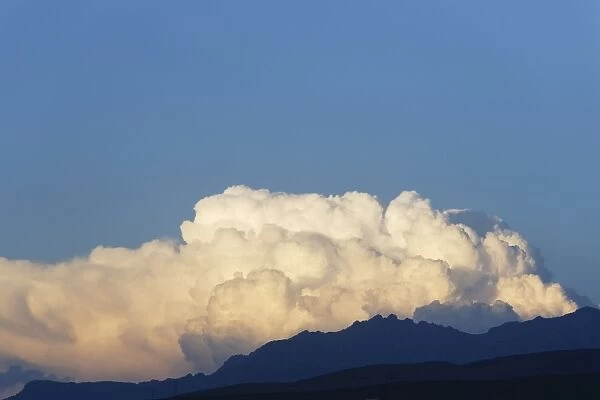 Storm clouds above a mountain, Van, Van Province, Eastern Anatolia Region, Anatolia, Turkey
