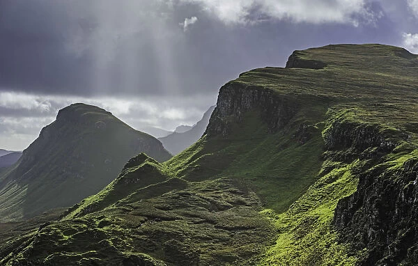 Storm clouds at the Quiraing Isle of Skye
