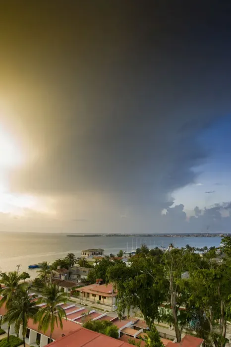 Framed Print : Storm gathering over Palacio de Valle in Cienfuegos, Cuba, Caribbean, Americas Framed Print : Storm gathering over Palacio de Valle in Cienfuegos, Cuba, Caribbean, Americas