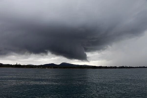 Storm over the Vietnamese island of Phu Quoc, Vietnam, Asia