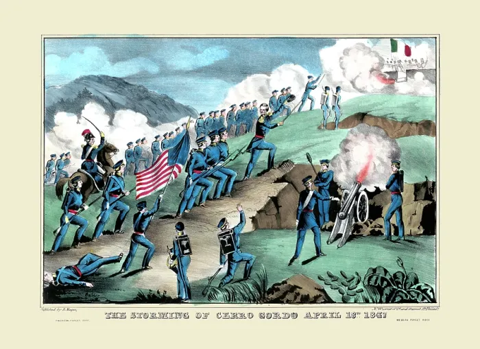 Framed Print : The Storming of Cerro Gordo April 18th, 1847 Framed Print : The Storming of Cerro Gordo April 18th, 1847