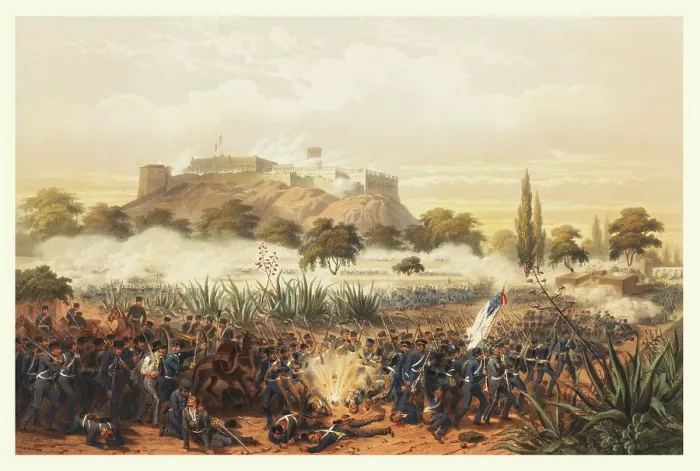 Framed Print : Storming of Chapultepec - Quitman's attack Framed Print : Storming of Chapultepec - Quitman's attack