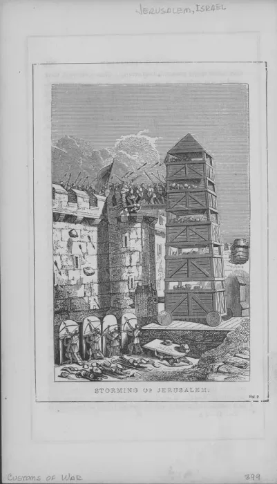 Framed Print : Storming Of Jerusalem In Israel