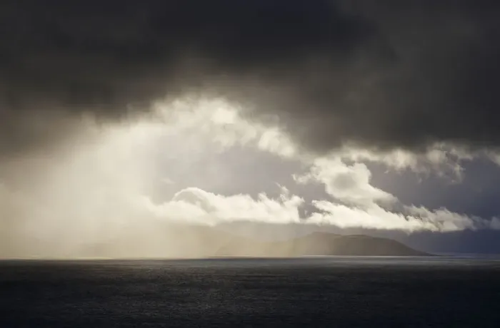 Framed Print : Stormy skies