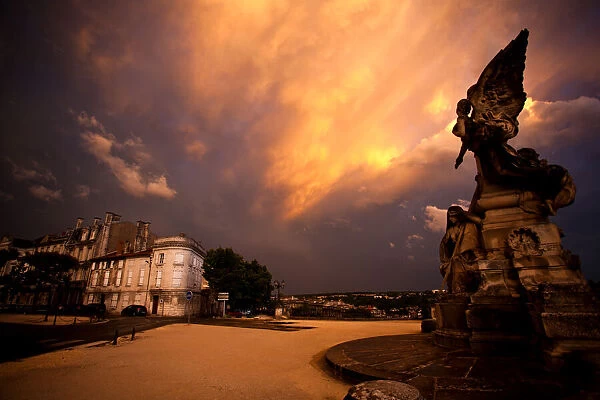 Stormy Sky at Sunset, in Angoulme, France