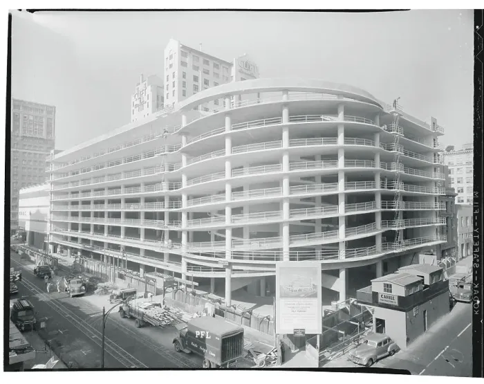 Framed Print : Nine Story Parking Garage Framed Print : Nine Story Parking Garage