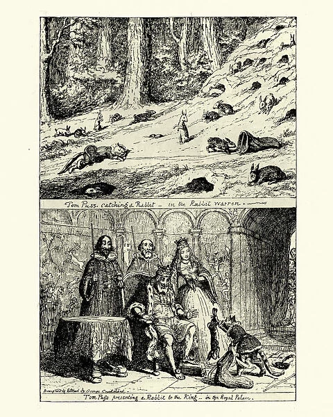 Story of Puss in Boots, illustrated by George Cruikshank