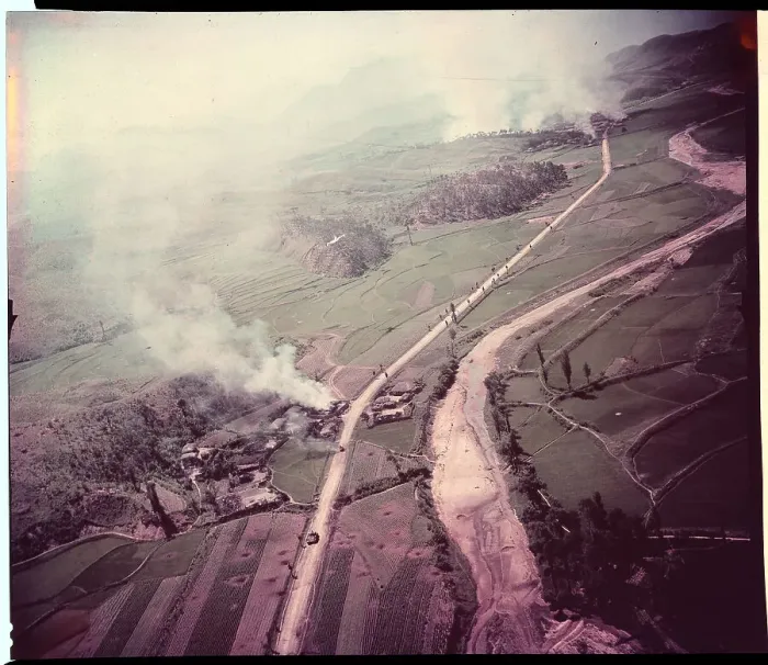 Framed Print : Strafing Attacks in North Korea Framed Print : Strafing Attacks in North Korea