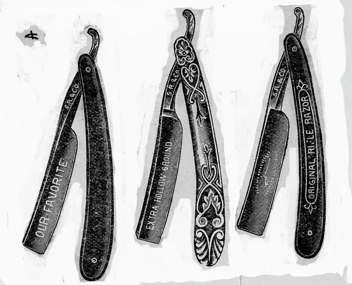 Framed Print : Straight Razors Framed Print : Straight Razors