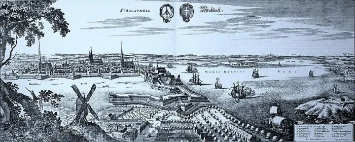 Framed Print : Stralsund in the Middle Ages, Mecklenburg-Western Pomerania, Germany, Historical, digital reproduction of an original from the 19th century, original date unknown Framed Print : Stralsund in the Middle Ages, Mecklenburg-Western Pomerania, Germany, Historical, digital reproduction of an original from the 19th century, original date unknown