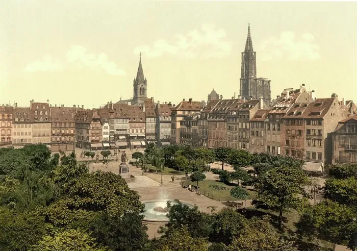 Framed Print : Strasbourg in Alsace, formerly Germany, now Alsace, France Framed Print : Strasbourg in Alsace, formerly Germany, now Alsace, France