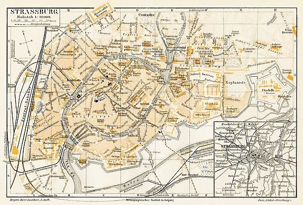 Strasbourg map 1895