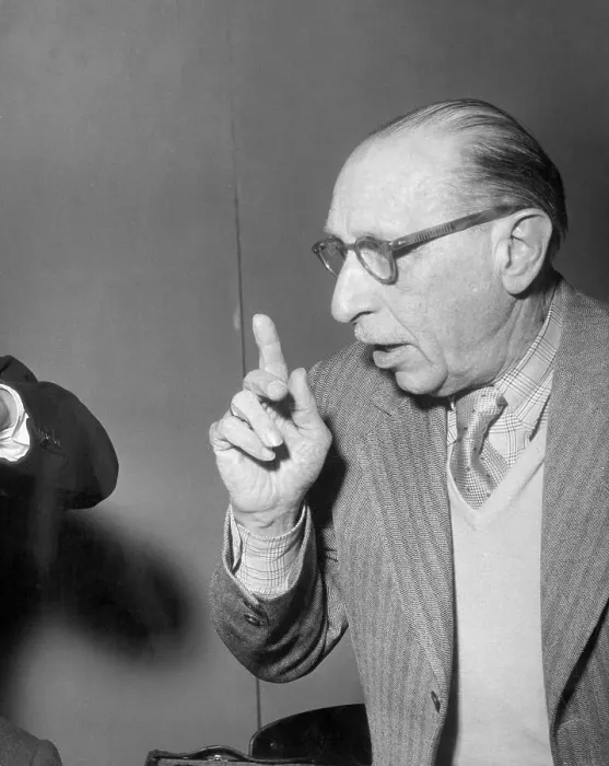 Framed Print : Stravinsky Making a Point Framed Print : Stravinsky Making a Point