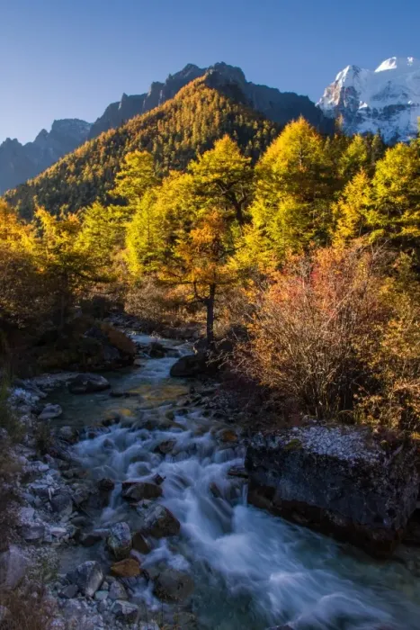 Framed Print : Stream in Yading National Reserve Framed Print : Stream in Yading National Reserve
