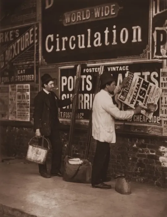 Framed Print : Street Advertising Framed Print : Street Advertising