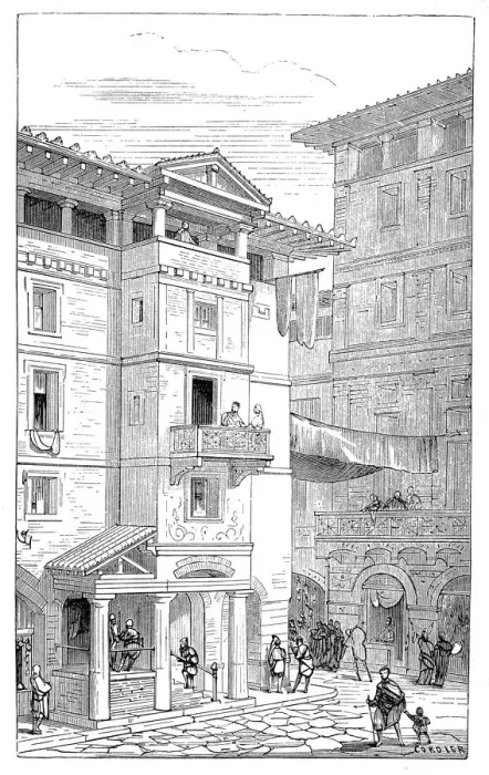 Framed Print : Street in ancient Rome Framed Print : Street in ancient Rome