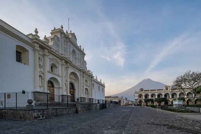 Framed Print : street in Antigua, Guatemala Framed Print : street in Antigua, Guatemala