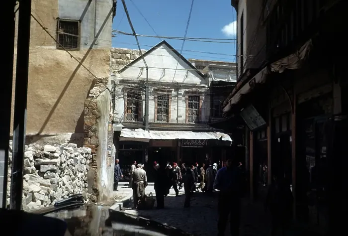 Framed Print : STREET IN DAMASCUS Framed Print : STREET IN DAMASCUS