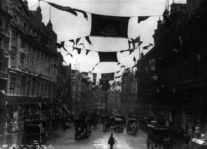Framed Print : Street Decorations