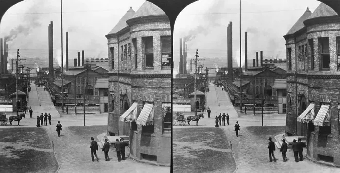 Framed Print : Street Entrance To Steel Works Framed Print : Street Entrance To Steel Works