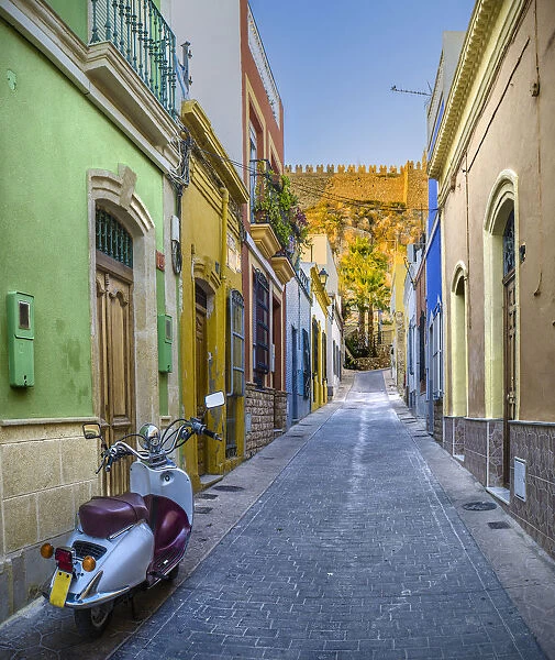 Street in the historic center of the city of AlmerAia, Andalucia, Spain