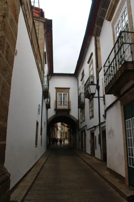 Framed Print : A street in the historic center of Guimarues, Portugal Framed Print : A street in the historic center of Guimarues, Portugal