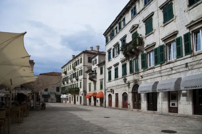 Framed Print : Street in Kotor
