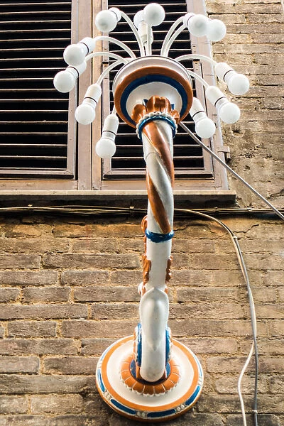 Street lamp, Siena, Italy