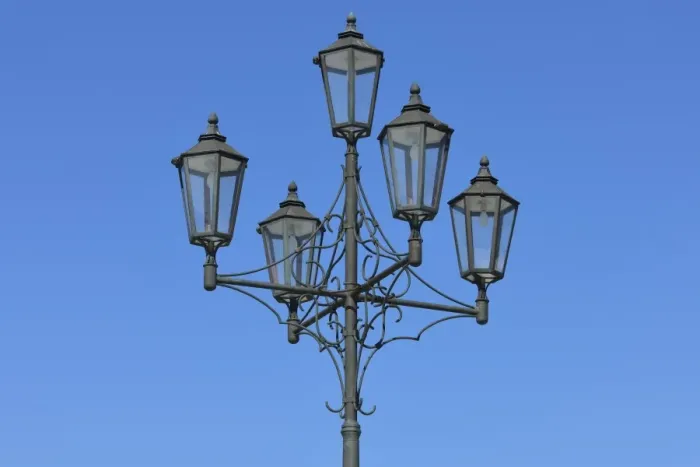 Framed Print : Street light, marketplace of Heide, Dithmarschen district, Schleswig-Holstein, Germany, Europe Framed Print : Street light, marketplace of Heide, Dithmarschen district, Schleswig-Holstein, Germany, Europe