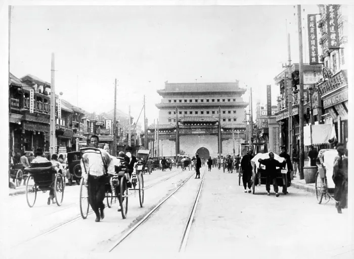 Framed Print : STREET IN PEKING CHINA Framed Print : STREET IN PEKING CHINA