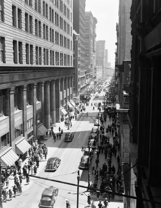 Framed Print : Street in Philadelphia