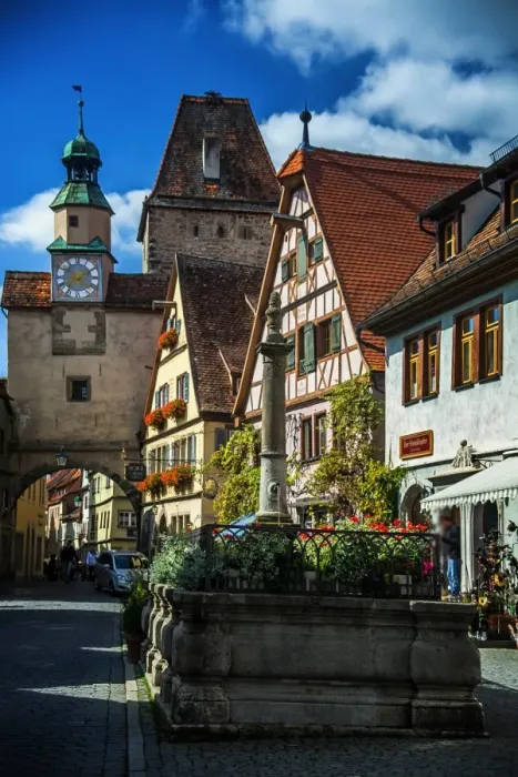 Framed Print : Street in Rothenburg Framed Print : Street in Rothenburg