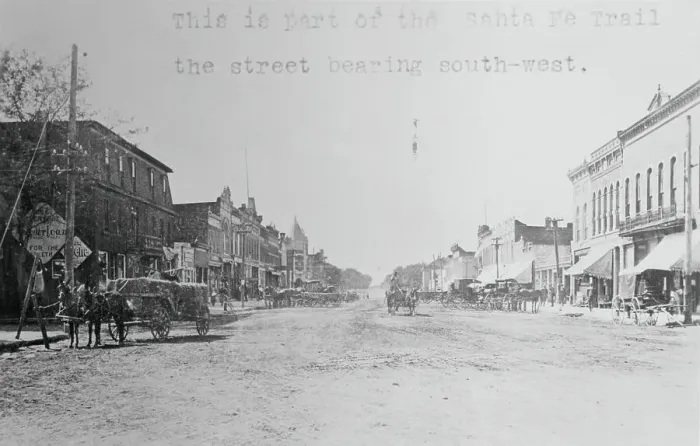 Framed Print : Street on Santa Fe Trail Framed Print : Street on Santa Fe Trail