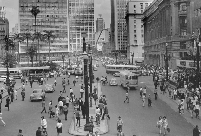 Framed Print : Street in Sao Paulo Framed Print : Street in Sao Paulo