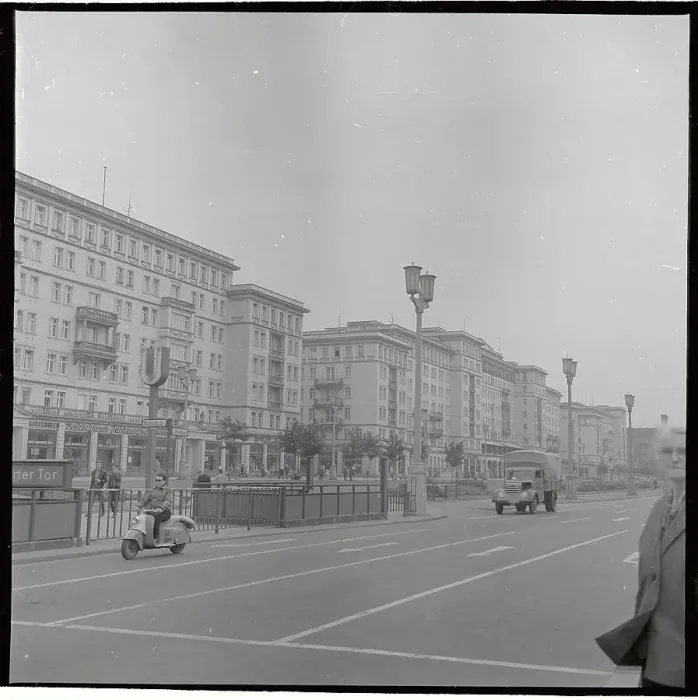 Framed Print : Street Scene with Buildings and Vehicles Framed Print : Street Scene with Buildings and Vehicles