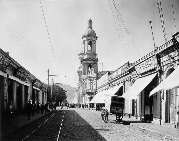 Framed Print : Street Scene from Concepcion