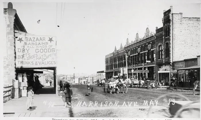 Framed Print : Street in Small Western Town Framed Print : Street in Small Western Town