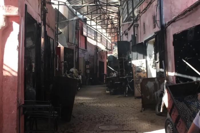 Framed Print : Street in the souk of blacksmiths in Marrakech Framed Print : Street in the souk of blacksmiths in Marrakech