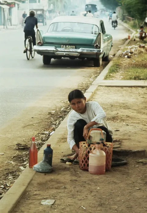 Framed Print : Street Vendor In Saigon Framed Print : Street Vendor In Saigon