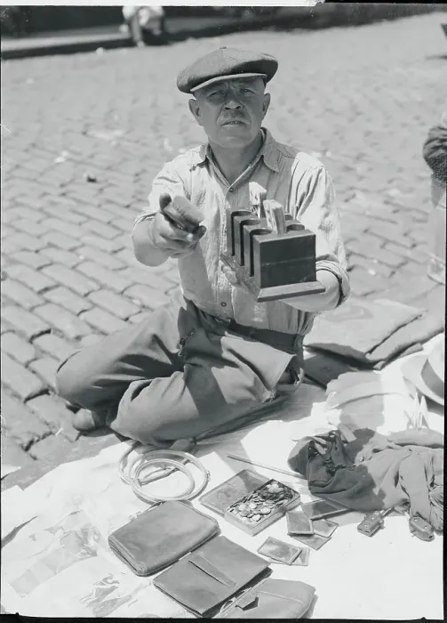Framed Print : Street Vendor Showing Wares Framed Print : Street Vendor Showing Wares