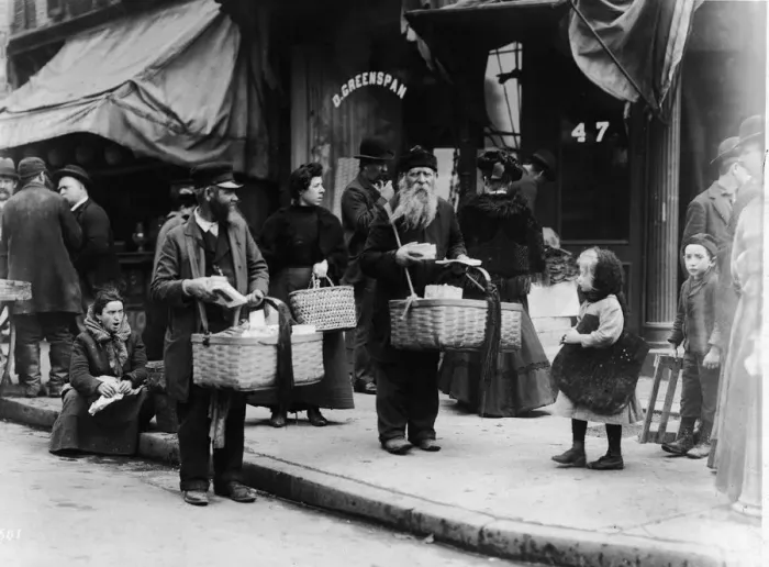 Framed Print : Street Vendors On Lower East Side, New York