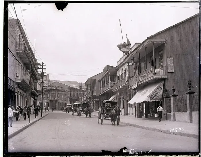 Framed Print : Street View Of Panama City In 1915 Framed Print : Street View Of Panama City In 1915