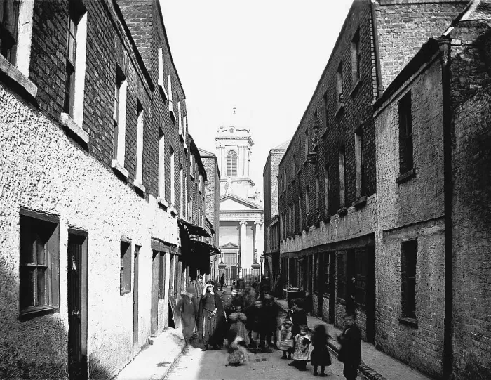 Framed Print : Street View of Walls Lane in Dublin Framed Print : Street View of Walls Lane in Dublin