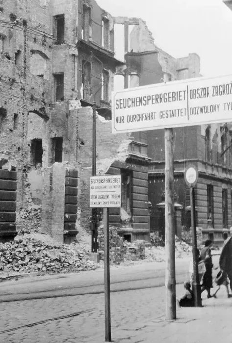 Framed Print : Street View of Warsaw Ruins Framed Print : Street View of Warsaw Ruins