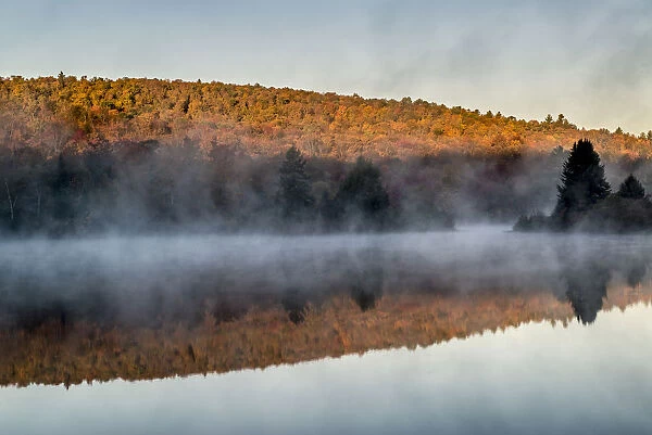 Streeter Pond at dawn, New Hampshire, USA